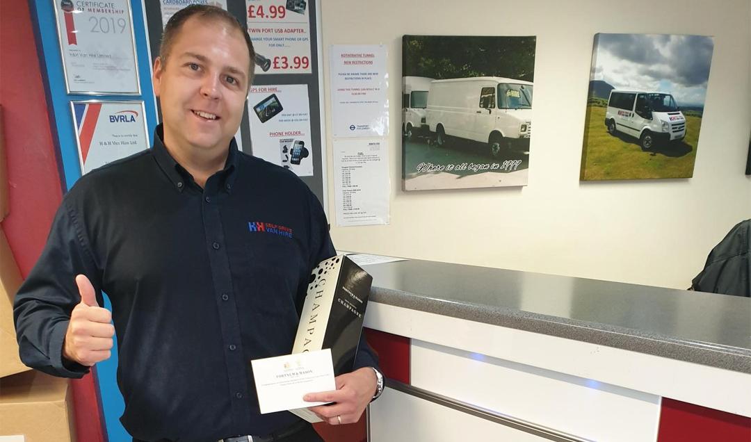 Woohoo! We officially have ONE HUNDRED vans in our fleet – a new record! 🥳

Thank you for the bottle of champagne to mark the occasion, Royle Insurance! 😊🍾