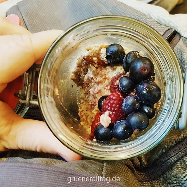 gruenerAlltag's tweet photo. #ZeroWasteFrühstück zum mitnehmen.
Haferflocken, Leinsamenschrot, Studentenfutter und Mandelmus in ein Bügelglas füllen und mit heißem Wasser aufgießen, umrühren und Saisonobst dazugeben. Löffel nicht vergessen.
Mit was startet ihr euren Morgen?

EN
#zer… https://t.co/bXFznxbcVI https://t.co/woJnCrv8RF