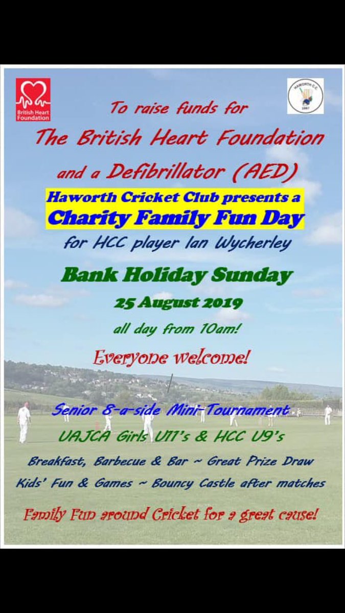 Stuck for something to do next Sunday ???? Why not pop along to HCC for a great family day raising funds for a great charity!!!!