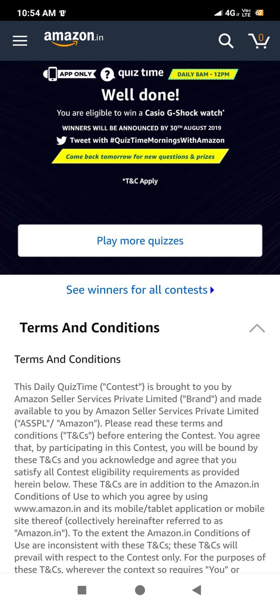 amazon casio g shock watch quiz
