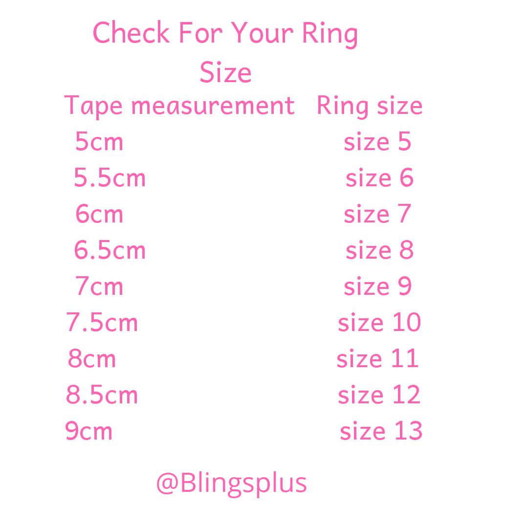 BOZ Jewelry-Wedding and Engagement Rings Nigeria - Getting your ring size  with any measuring tape. 1. Using the cm side, wrap the tape around your  ring finger & note your measurement. 2.