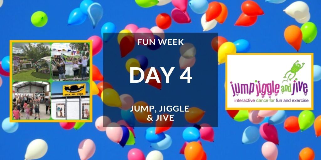 Bring your dancing shoes to the farm as Jump, Jiggle and Jive join in on our fun week celebrations! 
#thearkopenfarm #funweek #jumpjigglejive