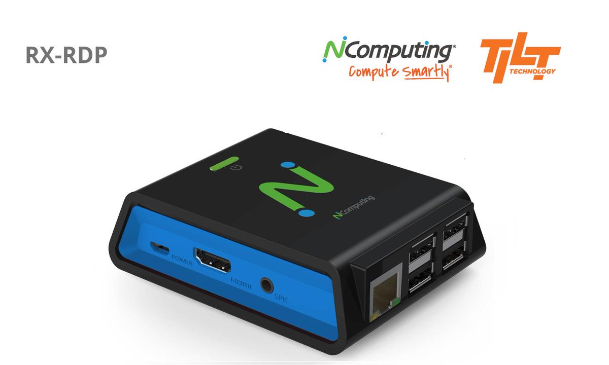 Tilt_Tech's tweet photo. The RX-RDP provides a simple to deploy, centrally managed, high-performing virtual desktop experience. Contact us for a free 30-day trial device +44 (0) 1480 585555 https://t.co/1cfs1ReQ10  @NComputing #MicrosoftRDS #SuperRDP #ThinClient https://t.co/dCFJXICMgO