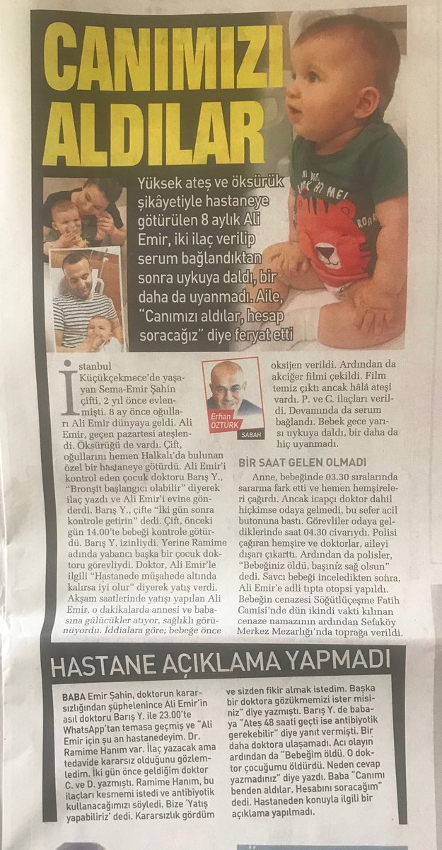 erhan ozturk on twitter halkali da bulunan turkiye nin en unlu ozel hastanesinde yasandi bu skandal gece hastanede olmasi gereken icapci nobetci doktorlar ortada yok yerlerine parayla nobete gelen ve calisma izni olmayan yabanci