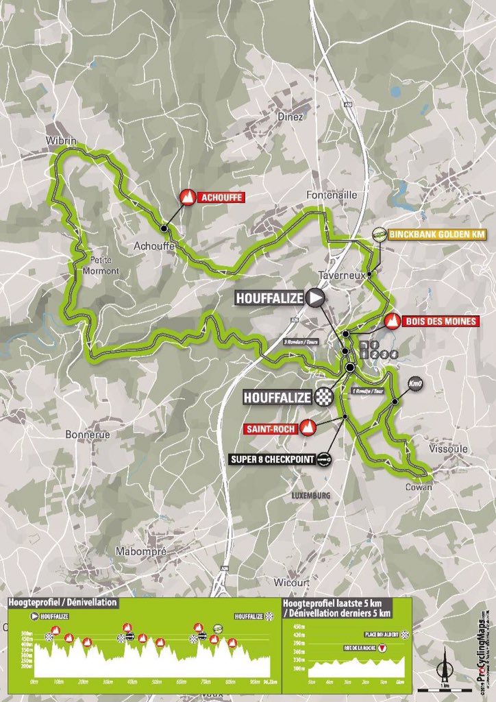 Vandaag is het klimmen geblazen! In de korte vierde etappe van 96 km staan de renners heel wat klimmetjes te wachten, dus we kunnen spektakel verwachten. Een dag voor renners als Van Avermaet, Wellens etc. zou je zeggen. Start- en finishplaats is Houffalize. #BinckBankTour
