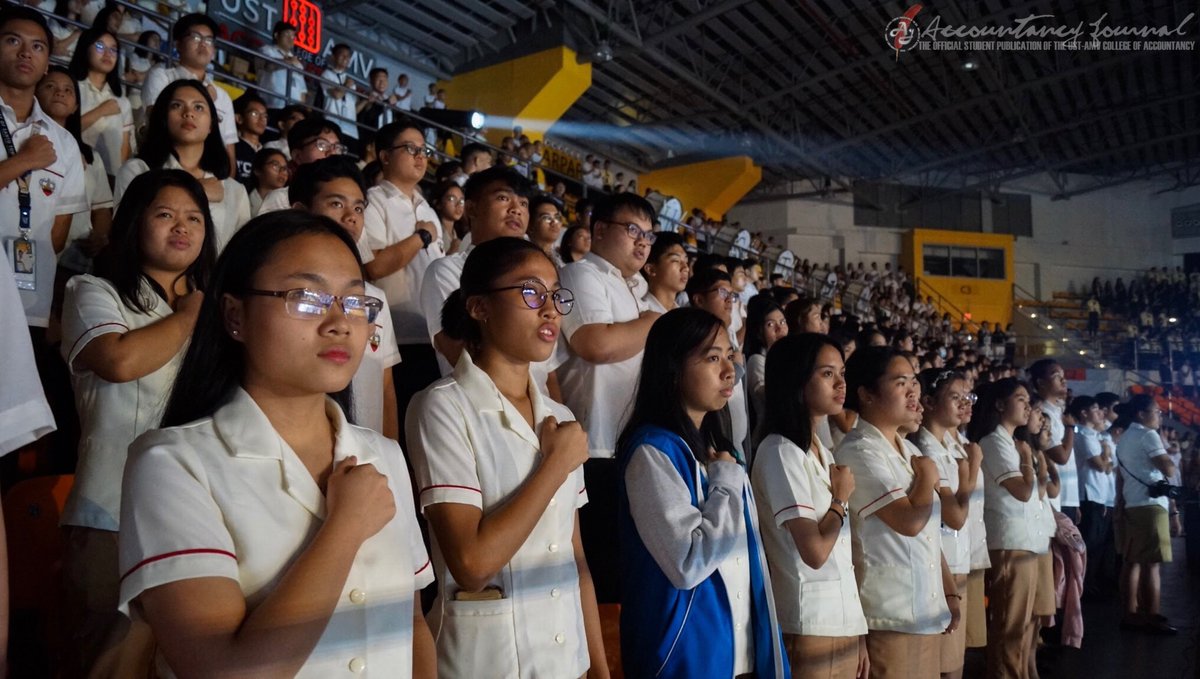UST_AcctJournal's tweet photo. IN PHOTOS: Through the cold weather roars a warm welcome for AMVians
This year's Freshmen Week commenced with a Campus Tour on August 5, the Thomasian Welcome Walk on August 6 and the #ROARientation on August 13 https://t.co/Finx3yFmJJ