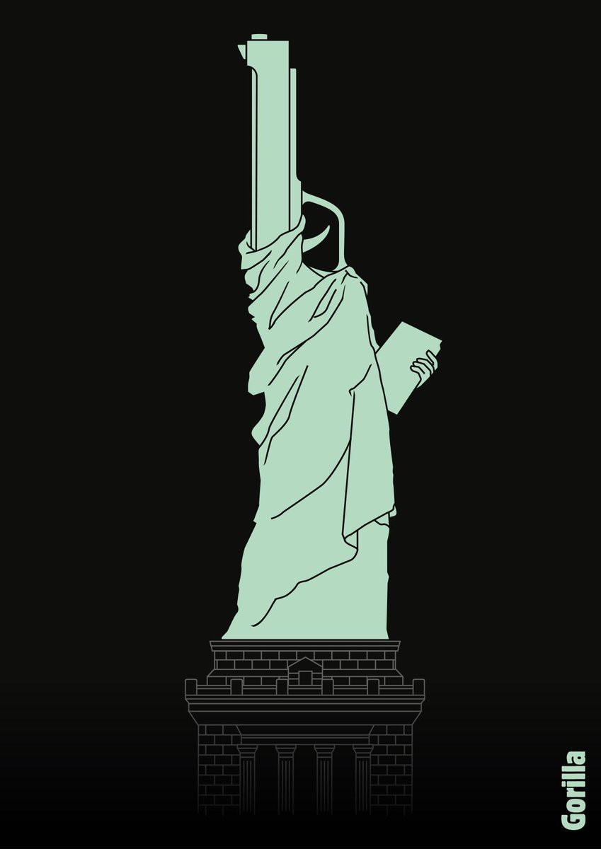 Liberty <a href="/DeGroene/">De Groene Amsterdammer</a> - august 8, 2019 #GunControl #StatueOfLiberty