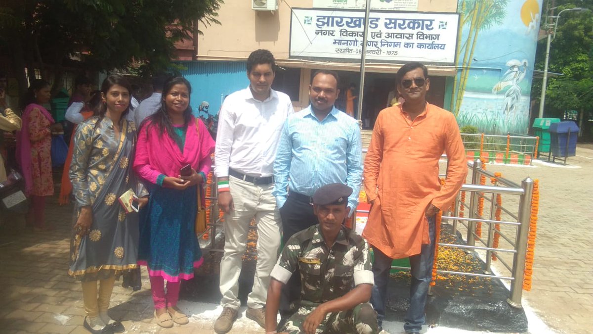 73rd Independence day Celebrated by Executive Officer, City Mangers and the entire team @ Mango Nagar Nigam Premises. 
<a href="/PMAYUrban/">Housing For All</a> <a href="/juidco/">JUIDCO Ltd</a> <a href="/JHARKHAND_PMAYU/">JHARKHAND_PMAY(U)</a> 
#IndependenceDayIndia