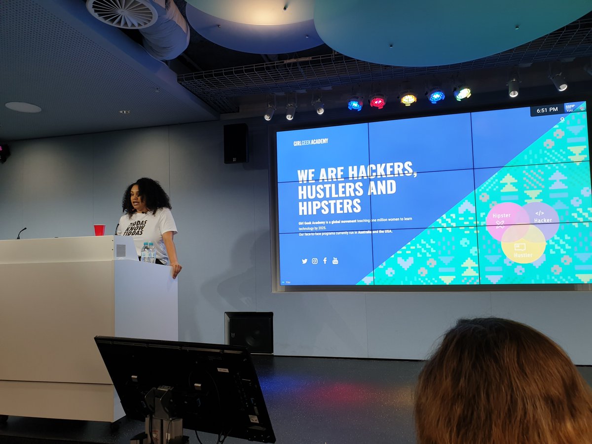 james_zaki's tweet photo. @indigitek @Bibliothecaire3 @celestecarnegie @googledownunder "Teaching 1 million women to learn technology by 2025" @GirlGeekAcademy
#missmakescode ... https://t.co/yrYLuvPvTx
