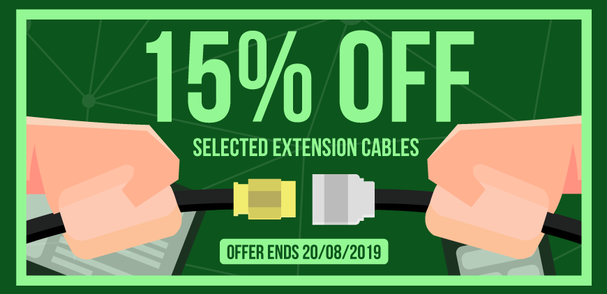 WiAntenna's tweet photo. This offer will spark an interest as we have 15% OFF selected Extension Cables ⚡️

Shop by connector type and browse our sale items here: https://t.co/QeeUQqpey4

#WIFI #Electrical #Cables https://t.co/QLdAhS65bo