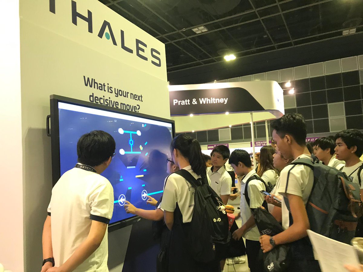 ThalesAsia's tweet photo. The future generation is up to #Thales's challenges @SuntecSingapor. Are you? Come and test you skills  on our booth B04 Hall 403 #AviationOpenHouse2019 https://t.co/nWWB54m73o