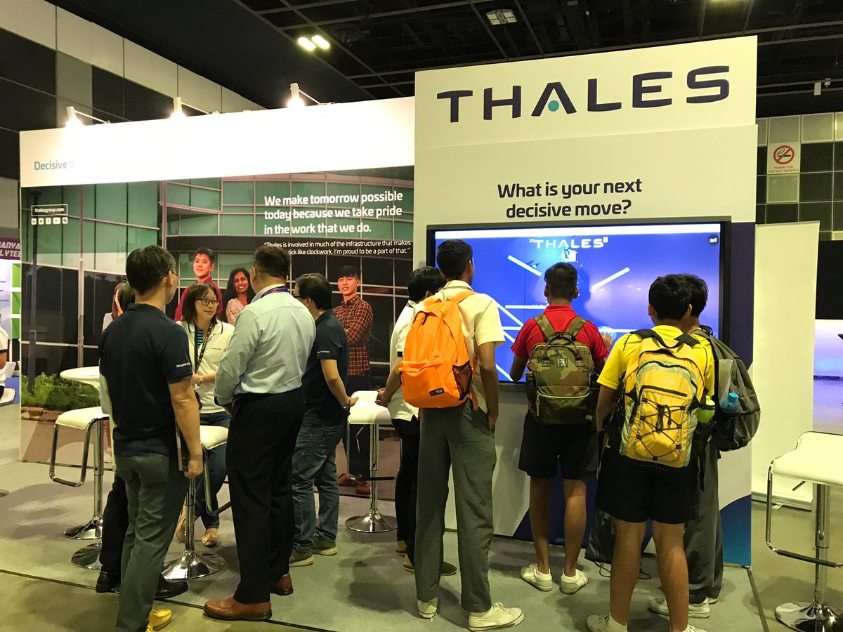 ThalesAsia's tweet photo. The future generation is up to #Thales's challenges @SuntecSingapor. Are you? Come and test you skills  on our booth B04 Hall 403 #AviationOpenHouse2019 https://t.co/nWWB54m73o