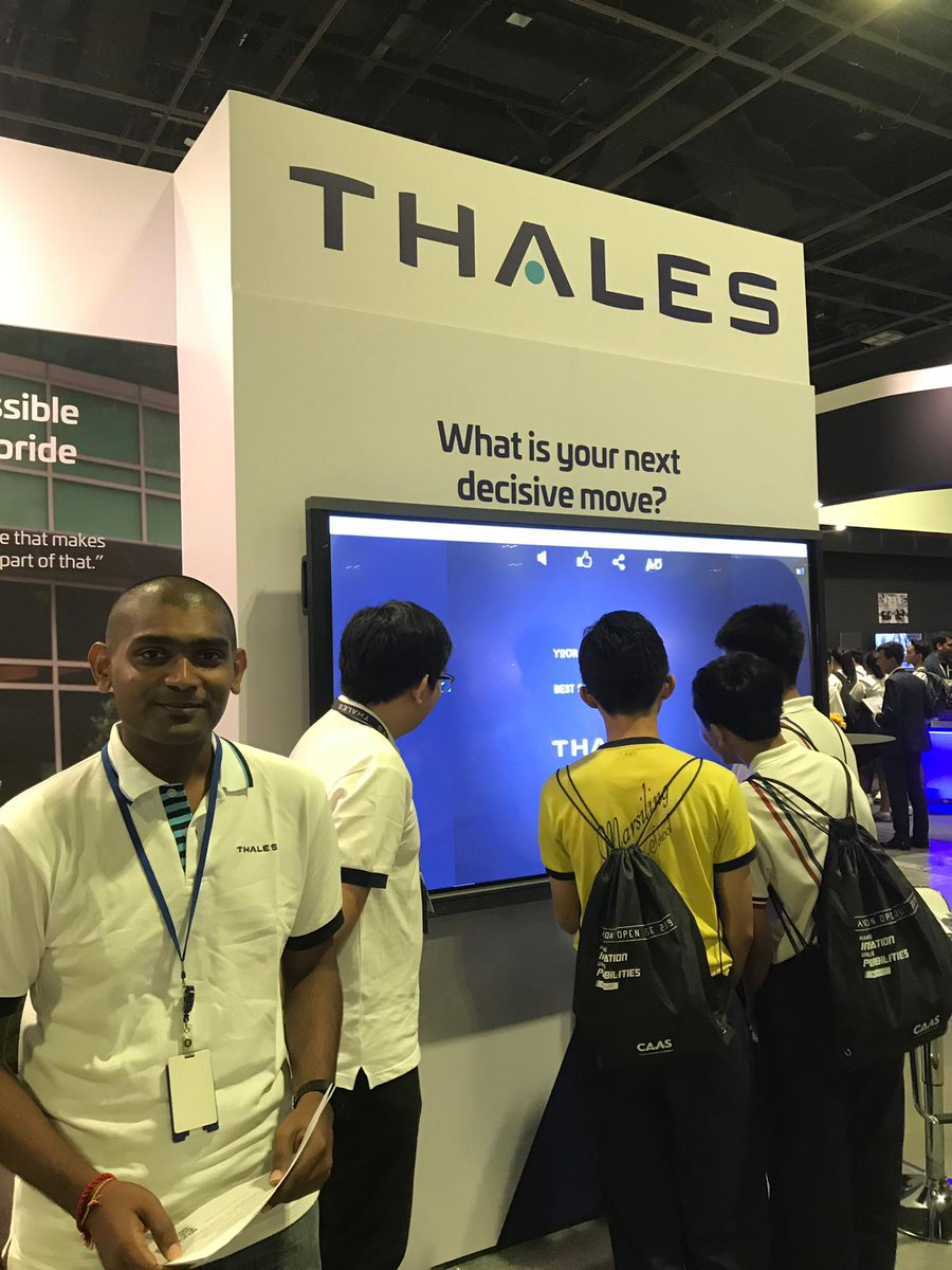 ThalesAsia's tweet photo. The future generation is up to #Thales's challenges @SuntecSingapor. Are you? Come and test you skills  on our booth B04 Hall 403 #AviationOpenHouse2019 https://t.co/nWWB54m73o