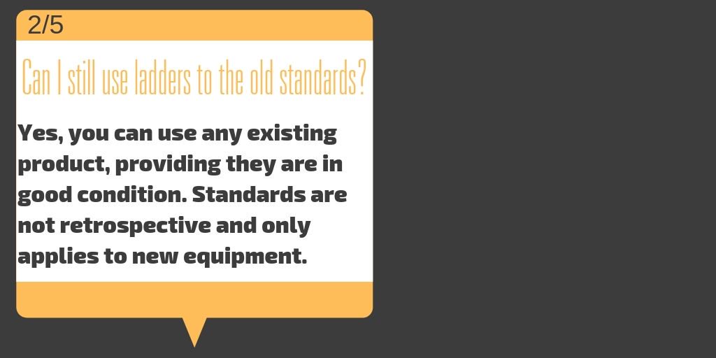 ladderstore's tweet photo. Frequently asked questions about the new EN131 standards. 2/5 - Can I still use ladders to the old standards?
#EN131 #LadderStandards https://t.co/v5ZFDIwNck