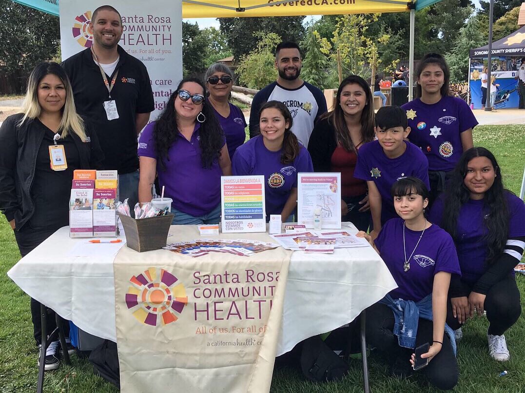 SantaRosaHealth's tweet photo. Santa Rosa Community Health was at the Fourth Annual Mochilada Health, Education &amp; Safety Fair. We enjoyed engaging with the community members, giving tips on youth health, and informing about our Vista Campus re-opening! https://t.co/KI9KC7mA46