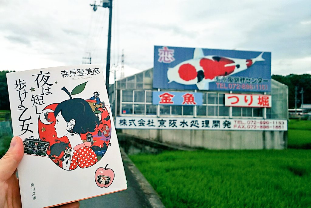阪口まな 優子やーい 次郎吉やーい 貞治郎やーい 第一章 夜は短し歩けよ乙女 夜は短し歩けよ乙女 森見登美彦 聖地巡礼 京阪錦鯉センター T Co 0hmsuzwyn5 Twitter