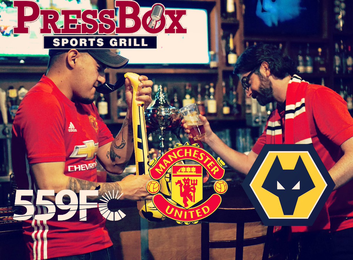 MufcFresno's tweet image. Come join us for lunch on Monday August 19th. Kickoff will be at 12:00. We will be at @pressboxpb3 1552 E. Champlain dr. Hope to see you all there. #mufc #manchesterunited #premierleague #pressboxgrill #559fc #wolves #wolvesfc