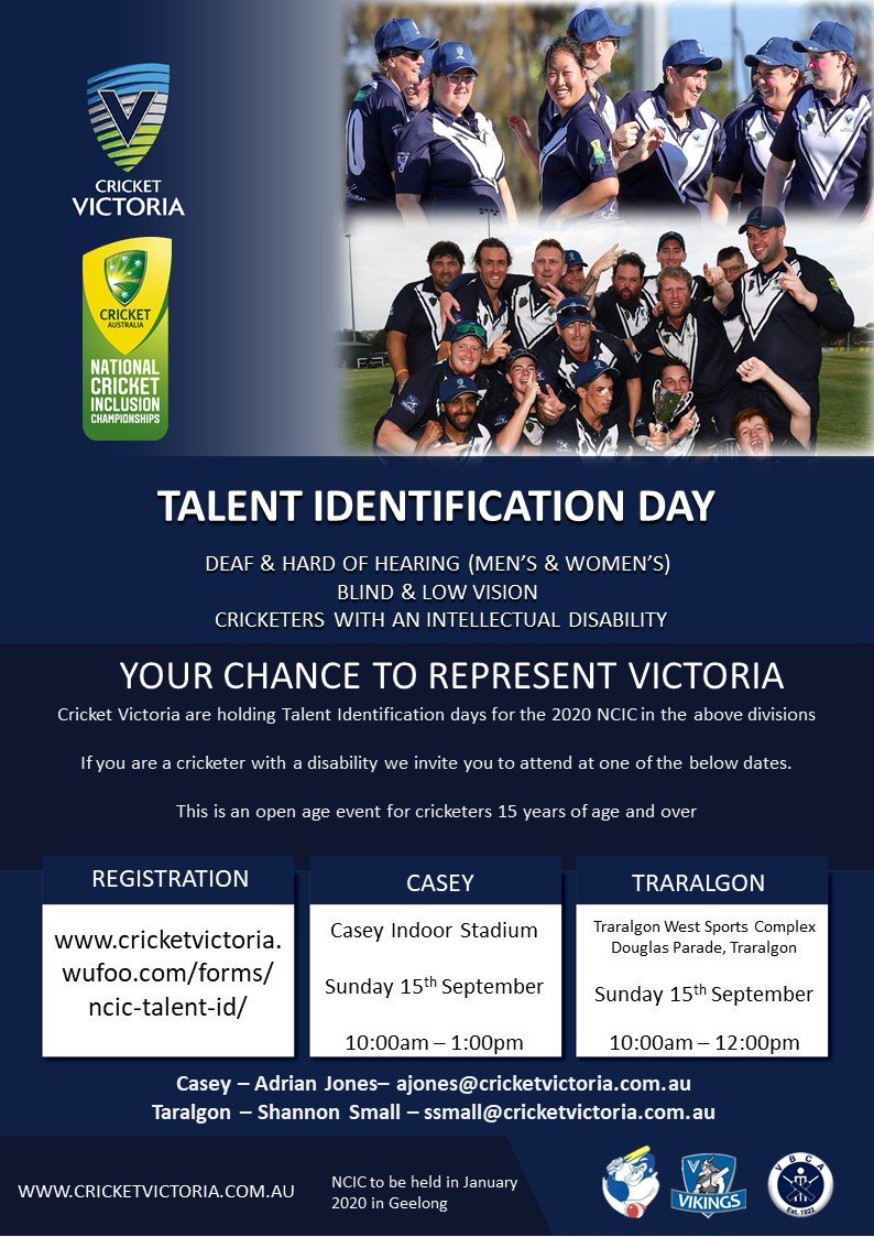 CV_Sharks's tweet photo. South East Country are holding Talent Identification days for 2020 National Cricket Inclusion Championships in the following divisions:
- Deaf &amp; Hard of Hearing (Men's &amp; Women's)
- Blind &amp; Low Vision
- Cricketers with an Intellectual disability

Look forward to seeing you there https://t.co/T9QF4FYqJa