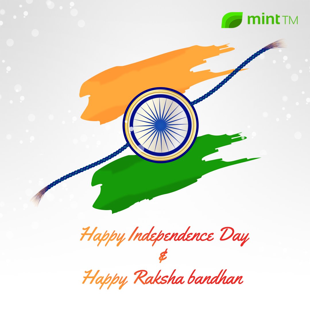 TheMintTM's tweet photo. Let us all come together to felicitate our glorious nation and feel proud to be an Indian on the occasion of "Independence Day." May every Rakhi do Raksha of every soldier.

The joy of Dual Celebration on #IndependenceDay and #RakshaBandhan 🇮🇳 🇮🇳

#Rakhi #Indianflag #tricolor https://t.co/WwHjX34T8J