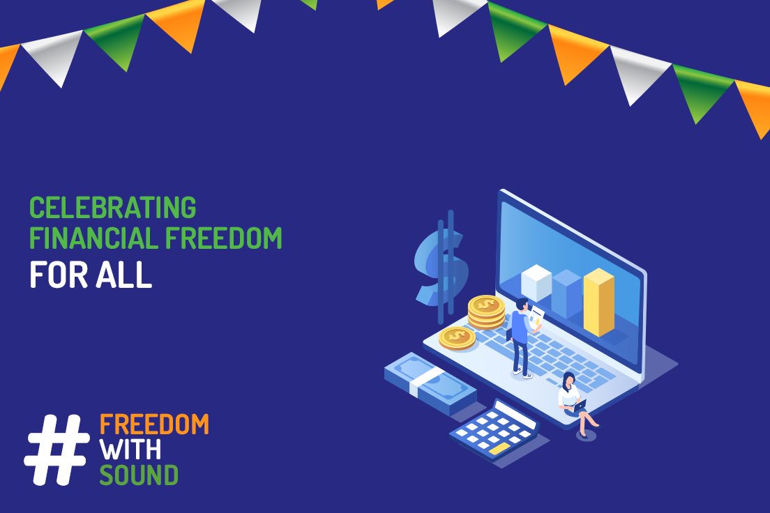 tonetag's tweet photo. Freedom can mean different things to different people. For us, freedom means Financial Inclusion of all and binding the entire nation in one universal language of sound.
#HappyIndependenceDay #FreedomWithSound #ToneTag #FinancialInclusion #Independence #IncredibleIndia https://t.co/gwZc3nvJCF
