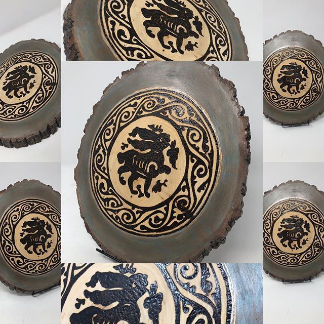 TheArabesque's tweet photo. It’s time to get your bunny on! Woodburned medieval Fatimid hare and arabesque motif. 11th century. Egypt. #thearabesque #rusticdecor #arabesque #medievalart #medieval #islamicart #islamicculture #cairo #fatimid #history #oldworld #homedecor #style #luxu… https://t.co/yCKYKtDZrj https://t.co/Psp9HlPSs9