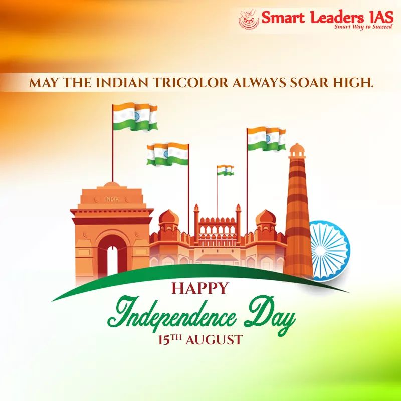 SMARTLEADERSIAS's tweet photo. Let's together celebrate the spirit of Tricolor of India. 

Wish you all a Happy Independence Day!!

#HappyindependenceDay #indianindependence #indiafreedom https://t.co/CxOmONmMQB