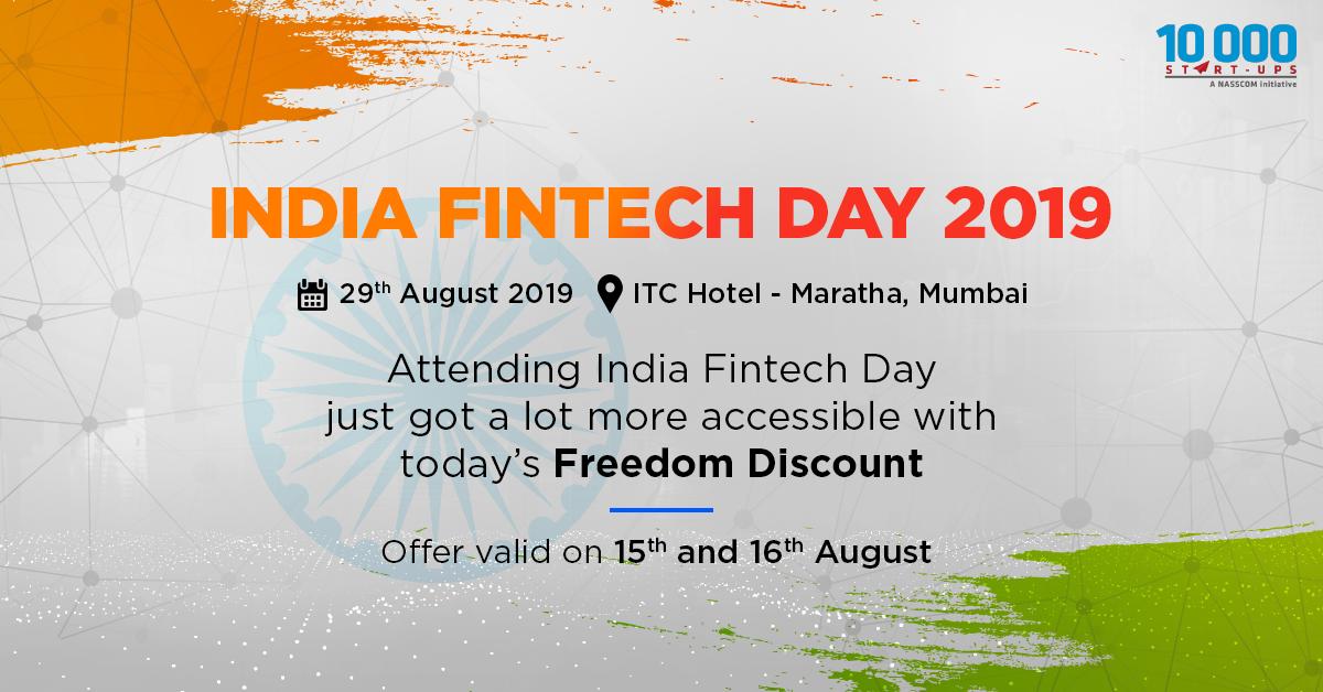 nasscomstartups's tweet image. Learn unique aspects of the #IndianFintech ecosystem at #IFD2019, strap that learning to your #startup journey and drive success. What are you waiting for? Grab your hands on the exclusive #FreedomDiscount. Register now - bit.ly/NASSCOM_IFD2019