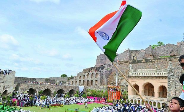#IndependenceDay2019 at #GolcondaFort in #Hyderabad