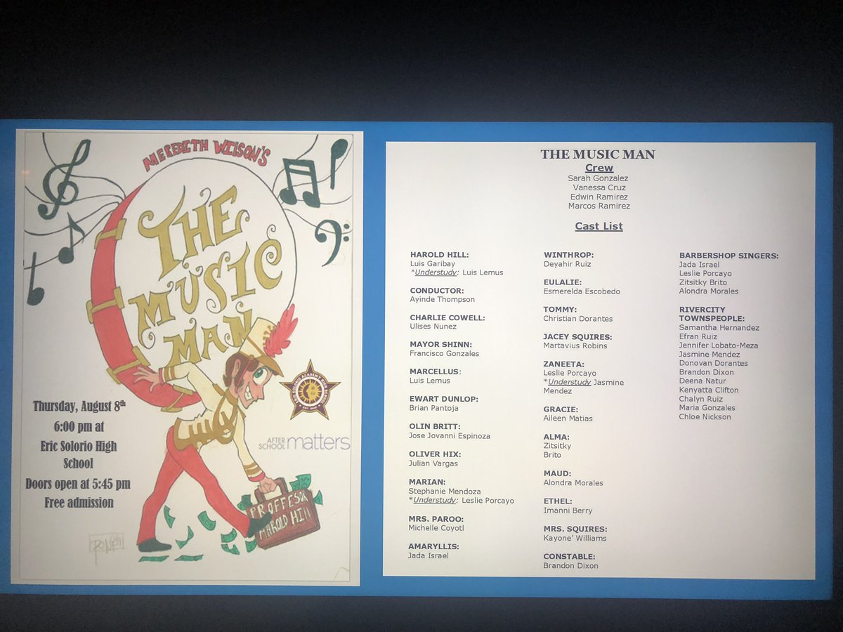 AsmSolorio's tweet photo. Thank you for coming out and supporting our students last week! Our students were amazing and really brought this musical to life! #MusicalTheater 💜💜 https://t.co/3mQQFIOHuY