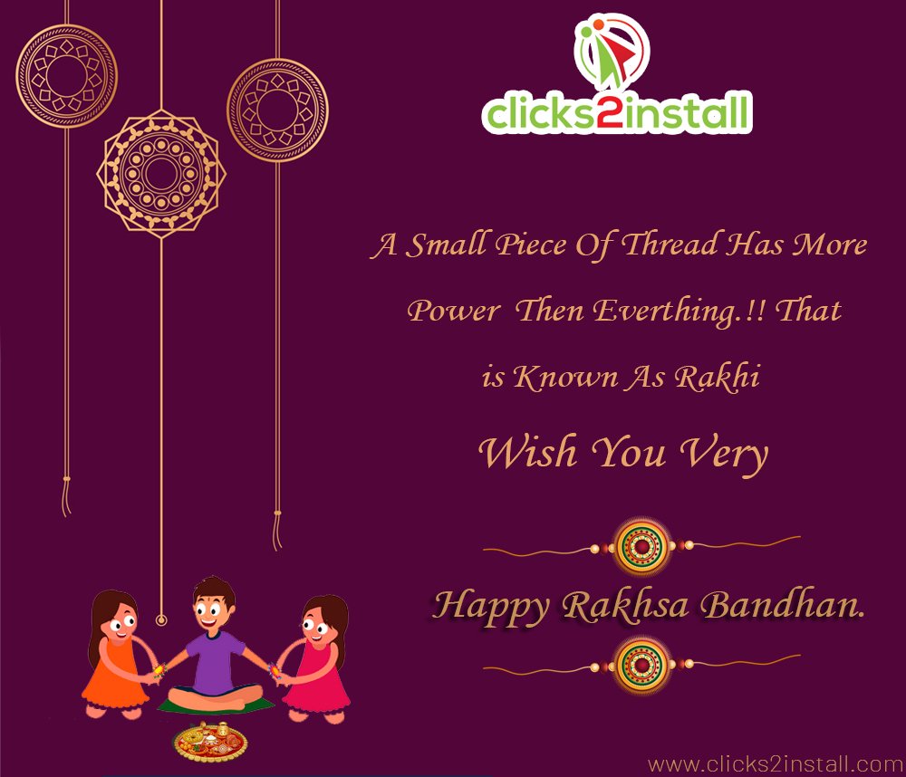 clicks2install's tweet photo. Wishing everyone a happy #Rakshabandhan . #HappyRakshabandhan #clicks2install #ZoomNewsTeam #news https://t.co/7A3YaqiALe