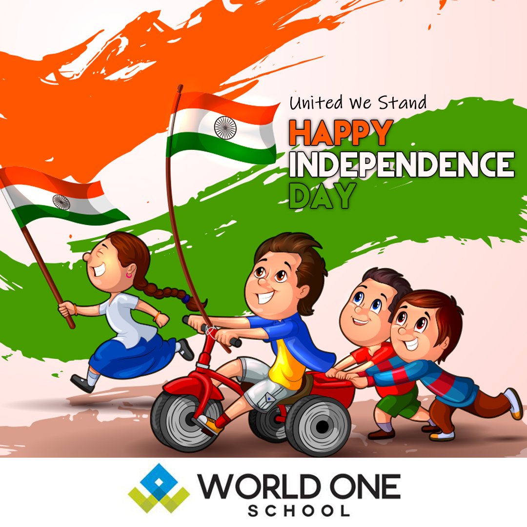 worldoneschool's tweet photo. Feel the pride of being a part of such a glorious nation.
Here's Worldone sending warm patriotic wishes to make this day truly memorable.
Happy Independence Day.
#IndependenceDay
#Worldoneschool
#Internationalschools https://t.co/ZBTud3LTC1