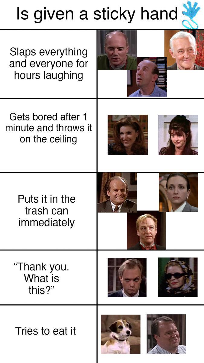 Well okay fine I had to. It's Frasier after all. 