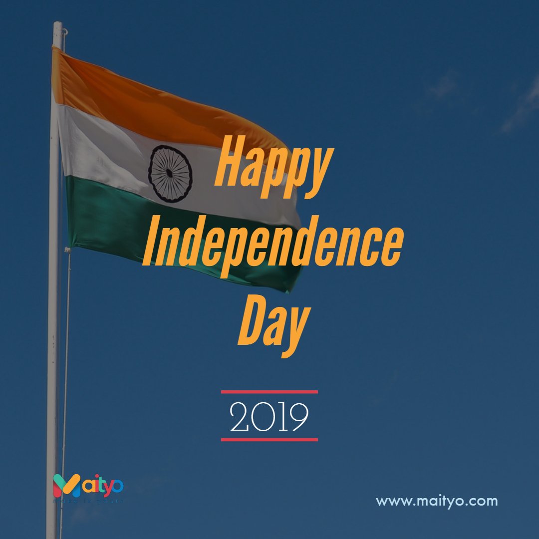 MaityoLive's tweet photo. On this 73rd #IndependenceDay, let’s take a pledge to protect the Peace and Unity of our great Nation.

Happy Independence Day 2019!

#IndependenceDay2019 #IndependenceDayIndia #HappyIndependenceDay #स्वतंत्रतादिवस #JaiHind #JaiBharat https://t.co/QcBKmxcfuO