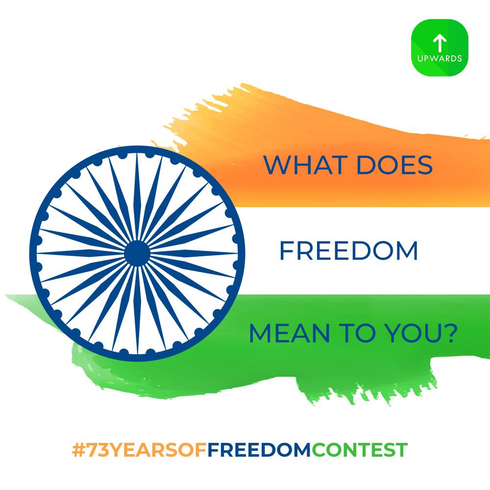 upwards_loans's tweet photo. #ContestAlert
🇮🇳✊True freedom begins with us. Tell us what freedom means for you &amp; a lucky winner will be chosen!
⬇️Rules:
1)Follow Upwards
2)Comment with #73YearsOfFreedom
3)Tag 3 friends
4)Share this post
#GiveawayAlert #IndependenceDayIndia #JaiHind #IndependenceDay2019 https://t.co/JBQV4L2ldO