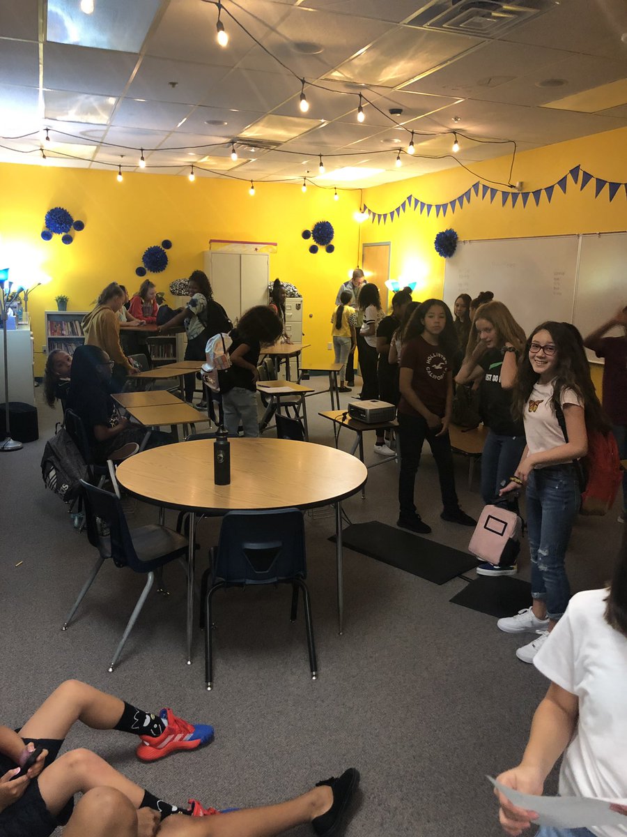 LiedSTEMAcademy's tweet photo. 2nd day of #NAVTime and look at all the great activities for our students. Line dancing, card games, board games, @WBLooneyTunes, cursive writing, quiet time, @GetKahoot, yoga... just to name a few. Thank you @alltimely and @EasternTechHS. @derwood73 @ClarkCountySch @CCSDMagnet https://t.co/WS21Grz51o