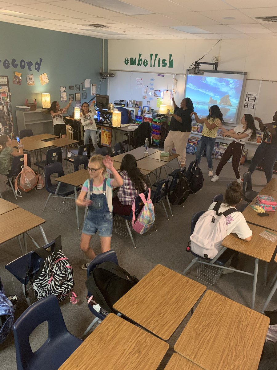 LiedSTEMAcademy's tweet photo. 2nd day of #NAVTime and look at all the great activities for our students. Line dancing, card games, board games, @WBLooneyTunes, cursive writing, quiet time, @GetKahoot, yoga... just to name a few. Thank you @alltimely and @EasternTechHS. @derwood73 @ClarkCountySch @CCSDMagnet https://t.co/WS21Grz51o