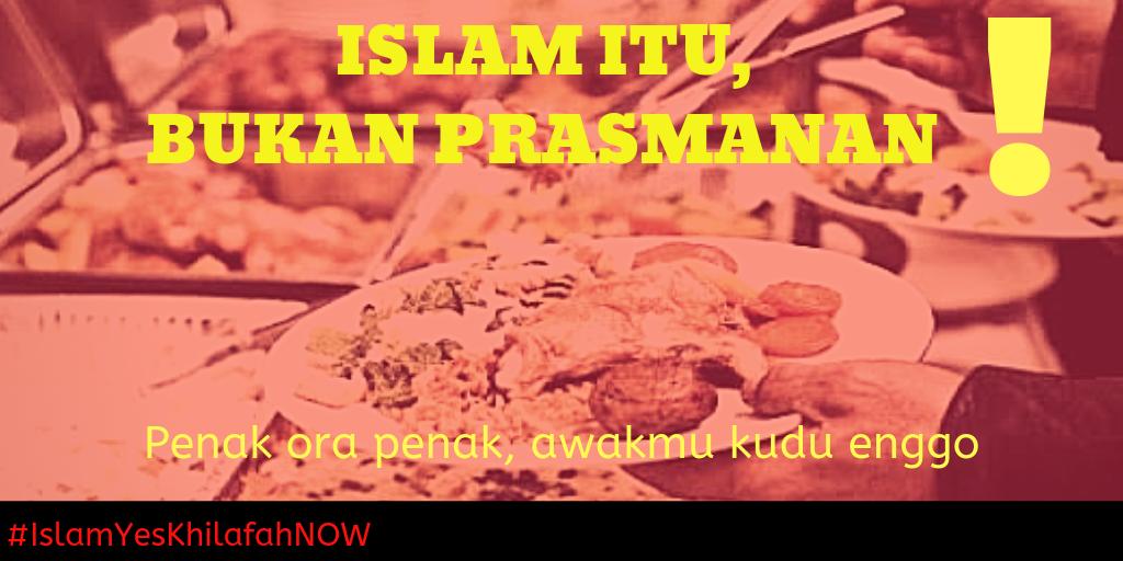 subplana's tweet photo. Seluruh ajaran Islam WAJIB dilaksanakan. Memangnya Islam itu prasmanan shg bisa milih2. Termasuk jg dgn wajibnya mendirikan khilafah. Kl Islam bisa milih, nanti jgn2 bakal ada yg berani bilang "sholat yes, wudhu no. lho...
#Islamyeskhilafahnow https://t.co/TG1Pe03M69