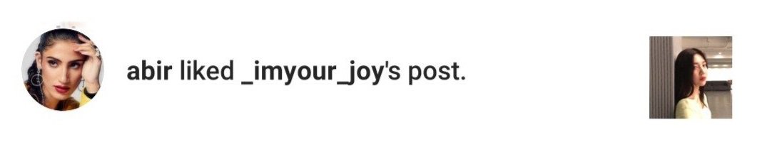 54. Singer Abir commented Joy's cover on ig and posted about it on her ig story