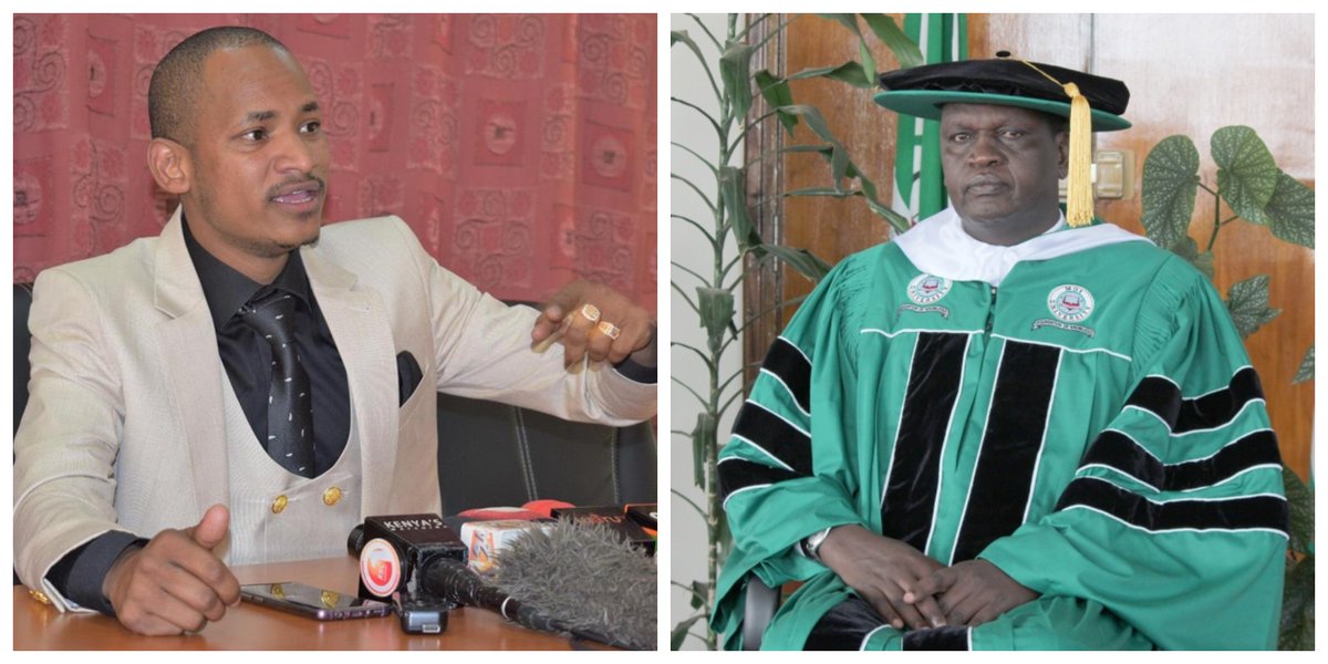 Tuko_co_ke's tweet photo. Embakasi East MP Babu Owino asks Moi University Vice Chancellor Isaac Kosgey to resign following cries from approximately 700 students from the institution who will fail to graduate on Thursday, August 22 due to missing marks. @HEBabuOwino @MoiUniKenya
#tukonews #MissingMarks https://t.co/sBVzHkLiOS