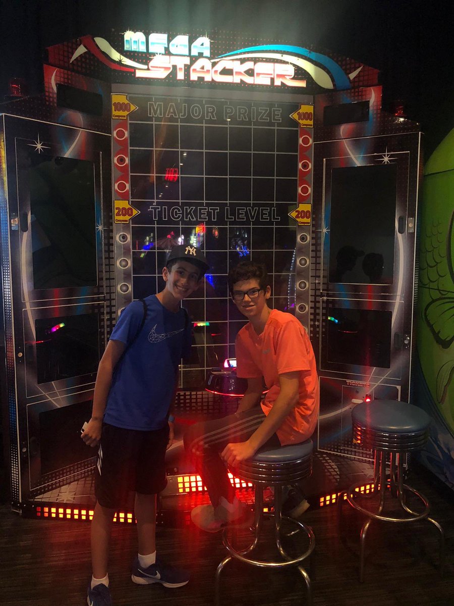 NCSYRTC's tweet photo. Last baseball game of the summer took place today as the Cleveland Indians took on the Boston Red Sox. Then, it was time for Dave &amp; Busters and leagues at the Multiplex! #bestsummerever #NCSYRTC https://t.co/Jr5mhJIsVB