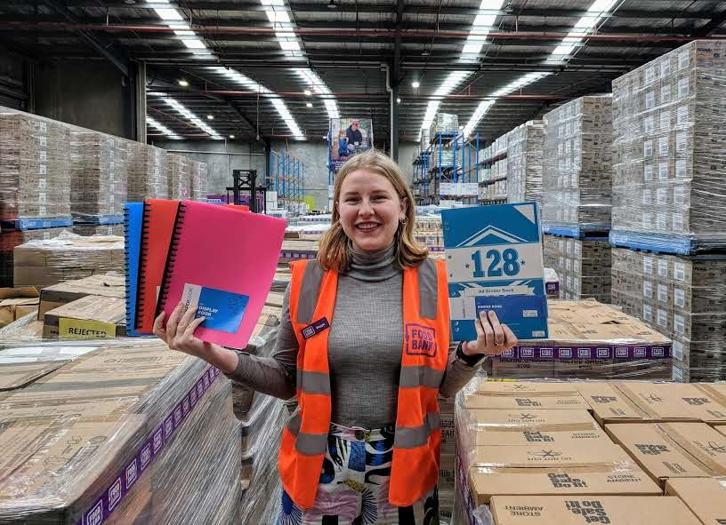 FoodbankVic's tweet photo. Did you know that we accept more than just food donations? Personal hygiene, cleaning and household products are also highly sought after by our charity partners. Thank you @woolworths supermarkets - this colourful selection of stationary will be warmly welcomed! https://t.co/h0YMlYQOqf