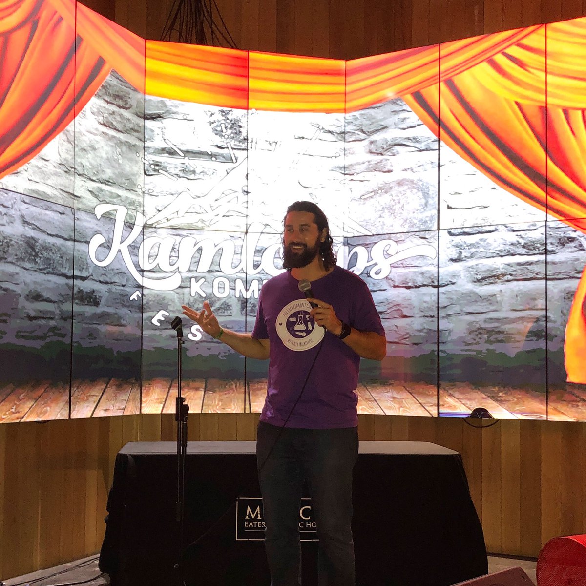 Had an amazing first night at the Kamloops Komedy Festival! Pretty surreal getting to share the stage with so many great artists! ❤️ ✌🏻 🎤 #AnExperimentCalledLife #ECL #Comedian #Kamloops #KamLoopsKomedyFestival