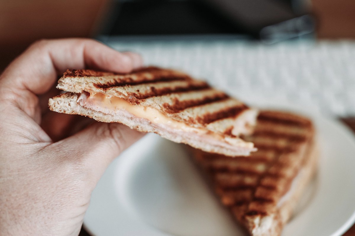 JeffSiepman's tweet photo. The HUNGER almost got us, but some quick thinking and some expertly made toasted ham and cheese sarmies saved us. 🥴 

#HungerGames #OfficeSnacks #AlmostLunchtime https://t.co/tnP0dxVFj0