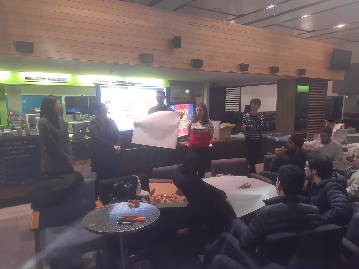 emilouwalsh's tweet photo. 1st session of the 3D printing instruments hackathon! Lots of good ideas already: wearable guitar, traditional Indonesian 3D printed drum, stratoguitarius, enlightened technique to learn guitar and capo-bilit-eaze 🤔 🍕🎸
@ResPlat @unimelb @GHJChen @JongEric @LiuLiuyl @GeoGarber https://t.co/hTrL0Gdxoe