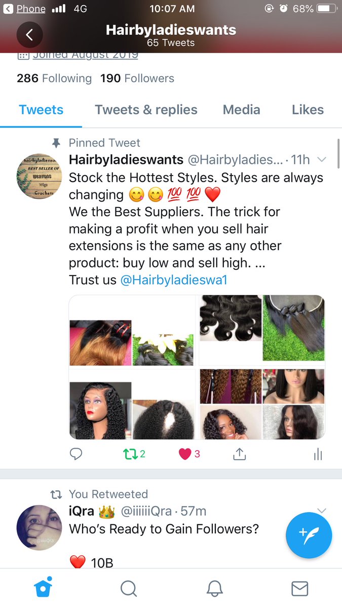 Hairbyladieswa1's tweet photo. @OgbeniDipo @Hairbyladieswa1 is the best suplier in both wholesales/Retails of all kind of hair:: #Weavons #Crochet #Wigs  and all other varieties of Woman Hair!! Please patronize A Darling Sis and Retweet if this get to your TL🙏🔥❤️ https://t.co/Rw2OqLaQ1H