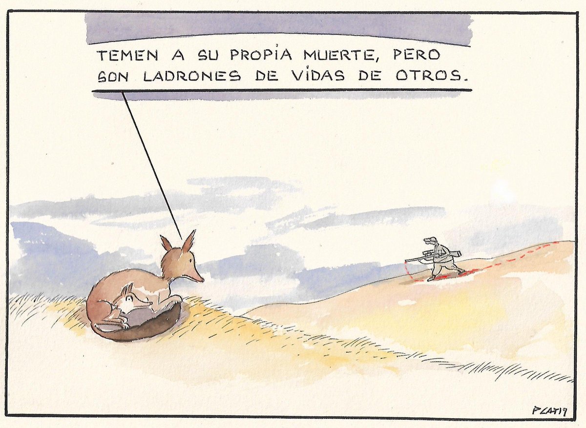 pacocatt's tweet photo. Mi viñeta de hoy jueves 15 de agosto de 2019.
Media veda...COMIENZA LA MASACRE.
Terror, sangre, plomo y muerte.
 Hoy es un día triste para los que amamos y respetamos la naturaleza, porque unos pocos están masacrando lo que no es de nadie o si es de alguien es de todos. https://t.co/AzelfeTMOV