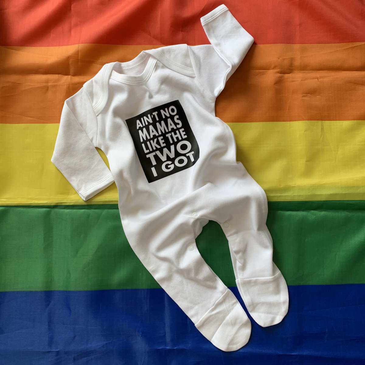 BeeProud1's tweet photo. Absolutely adore this design on a romper! First time we have been asked for one and itโs soooo cute!!! Available for dads too!
#beeproud #twomums #twodads #lgbtfamily #loveislove #raisedwithlove #equality https://t.co/Ia0MpUXHTi