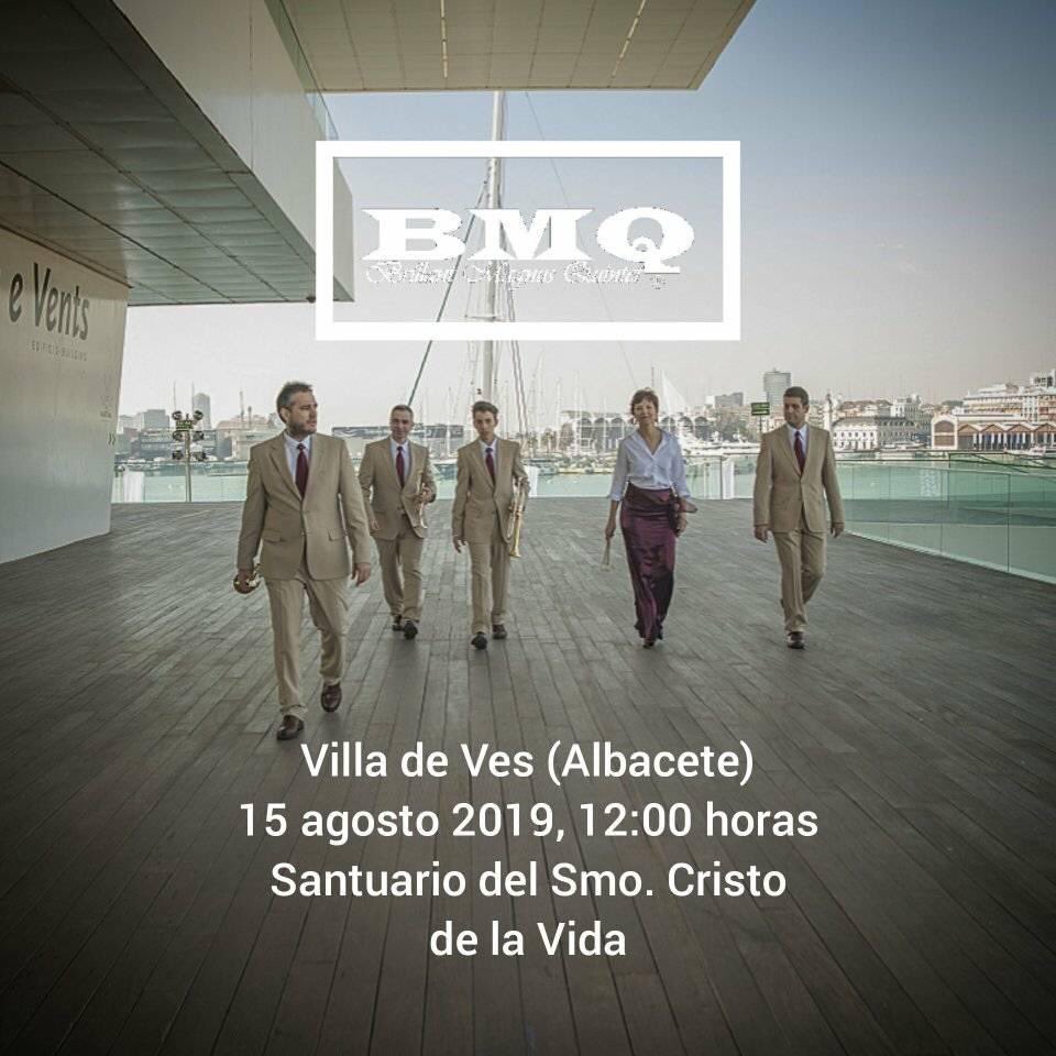 evasangomez's tweet photo. El Brillant Magnus Quintet Seguimos en ruta!!!! En un ratito en el Santuario del Criisto de la Vida en Villa de Ves (Albacete). Os esperamos!!! #todoesmusica  #stomviofficial #brillantmagnus #BMQ https://t.co/8XRPjaRLo5