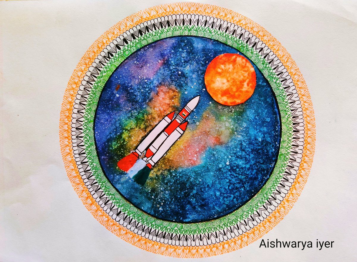 aishdesigns's tweet photo. •Scaling new heights every year•
This artwork is an homage to the Mangalyaan, which made India the first ever nation in the WORLD to reach the Martian orbit in the first attempt! 
HAPPY INDEPENDENCE DAY!🇮🇳🇮🇳
#IndependenceDayIndia #IndependenceDay2019 #MissionMangal #art #Mumbai https://t.co/eXrmqfmxdC
