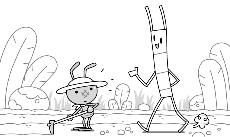 I'll be tabling at @HomecookedFest this Sunday! I made a new minicomic about an ant that starts a farm. 